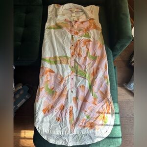 Anthropologie collared floral dress